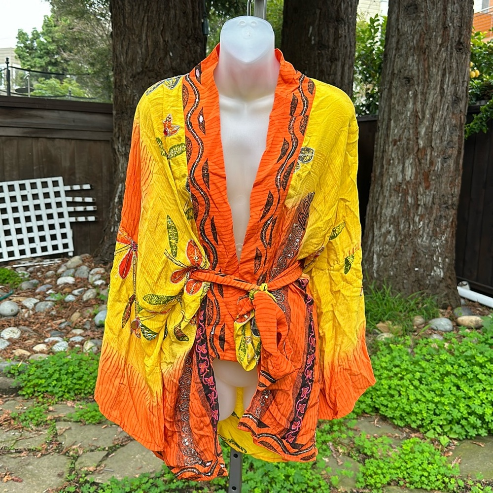 Sun Child Silk Jacket with Belt